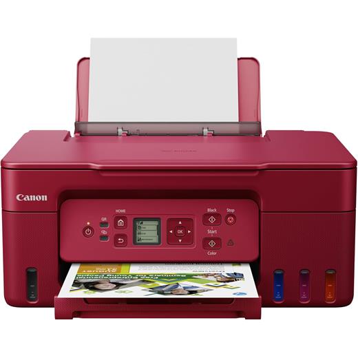 Canon PIXMA G3470 RE Çok Fonksiyonlu Tanklı Yazıcı / Tarayıcı / Fotokopi / Wi-Fi Kırmızı